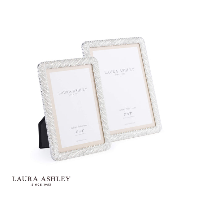Laura Ashley Cartmel Photo Frame Polished Silver 5x7 inch