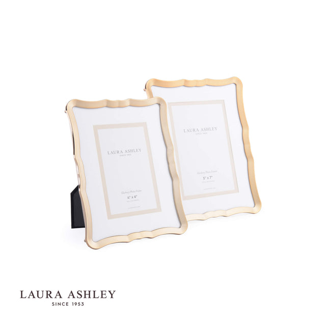 Laura Ashley Glasbury Photo Frame Polished Gold 5x7 inch