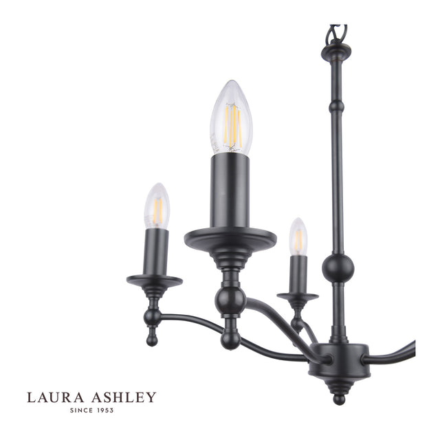 Ludchurch 5 Light Chandelier Industrial Black Fitting Only