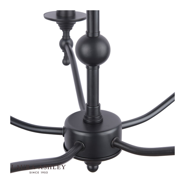 Ludchurch 5 Light Chandelier Industrial Black Fitting Only