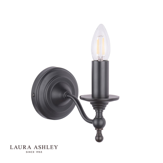 Ludchurch Single Wall Light Industrial Black Bracket Only