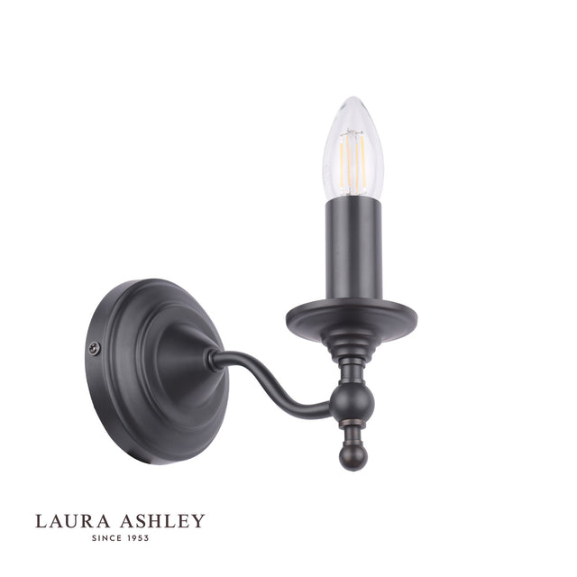 Ludchurch Single Wall Light Industrial Black Bracket Only