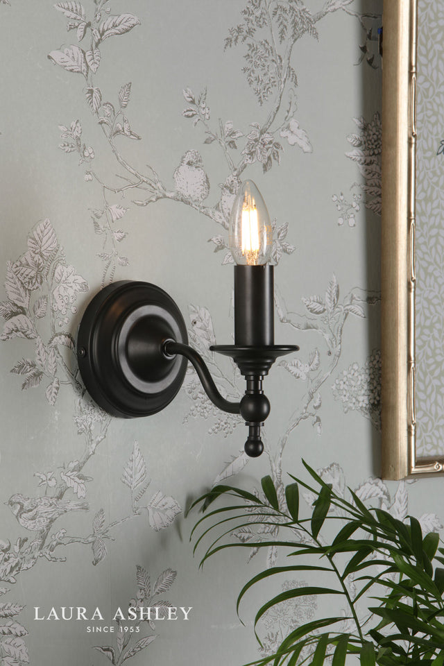 Ludchurch Single Wall Light Industrial Black Bracket Only