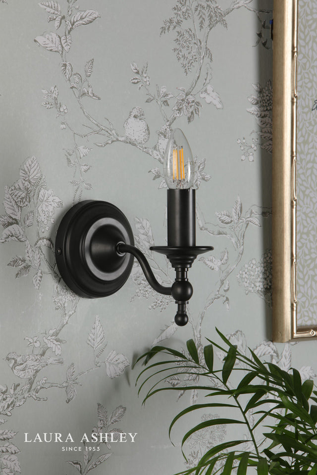Ludchurch Single Wall Light Industrial Black Bracket Only