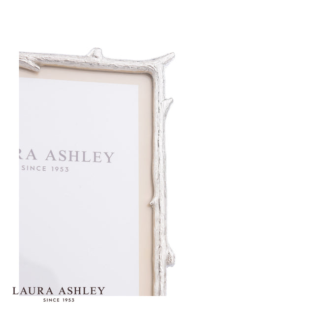 Laura Ashley Emmett Photo Frame Polished Nickel 4x6 Inch