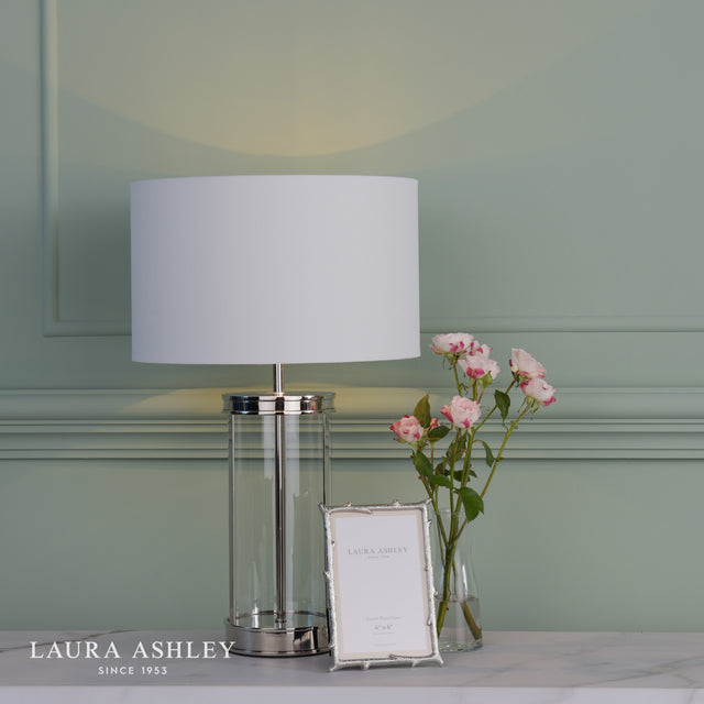 Laura Ashley Emmett Photo Frame Polished Nickel 4x6 Inch