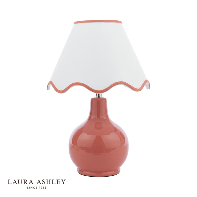 Laura Ashley Bramhope Table Lamp Terracotta With Shade