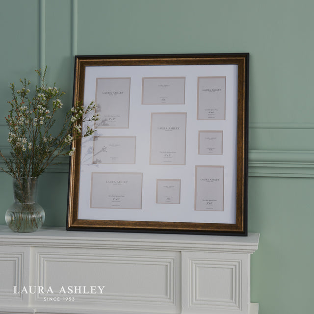 Laura Ashley Cara Photo Frame Bronze With 9 Apertures