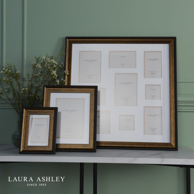 Laura Ashley Cara Photo Frame Bronze With 9 Apertures