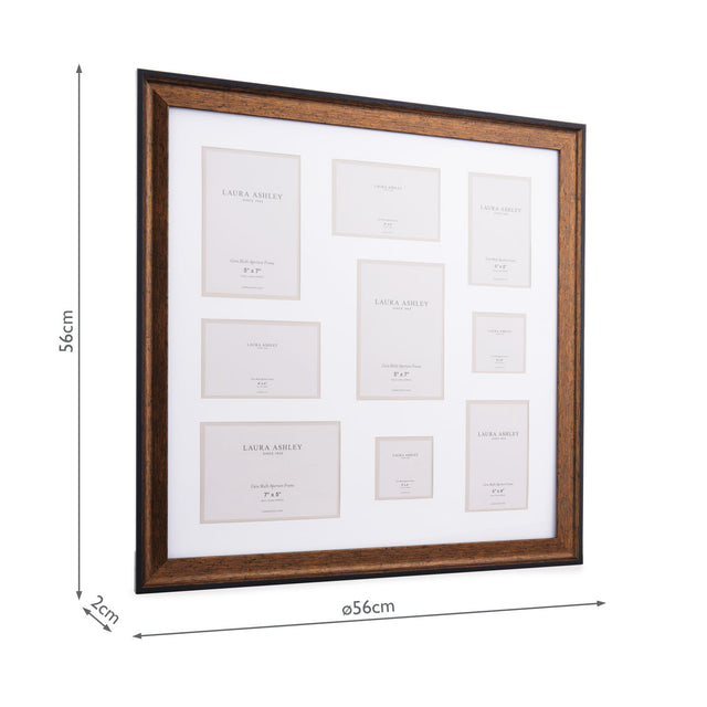 Laura Ashley Cara Photo Frame Bronze With 9 Apertures