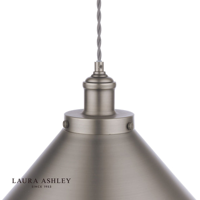 Laura Ashley Rufus Pendant Industrial Nickel