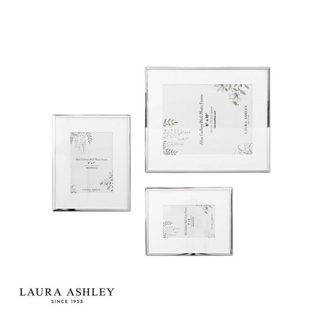 Laura Ashley Alisa Photo Frame Polished Silver (Set of 3)