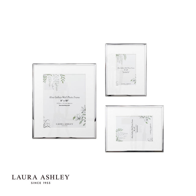 Laura Ashley Alisa Photo Frame Polished Silver (Set of 3)