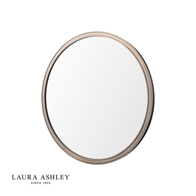 Laura Ashley Harrington Mirror Antique Brass and Mirror 60cm
