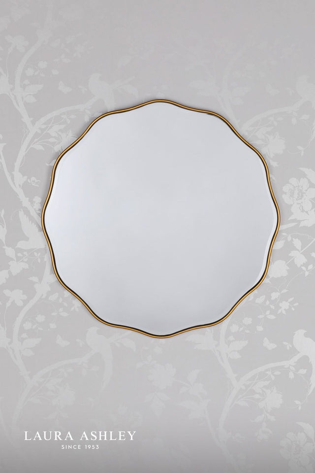 Laura Ashley Medora Mirror Matt Gold 60cm