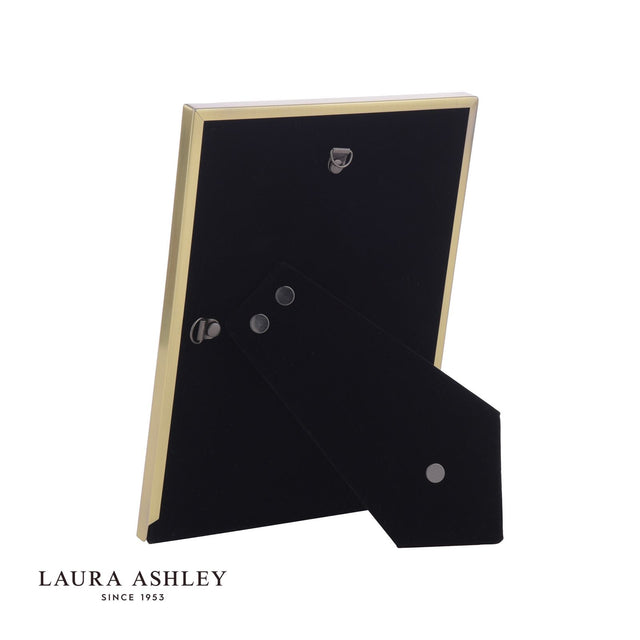 Laura Ashley Harrison Photo Frame Brushed Brass and Blue