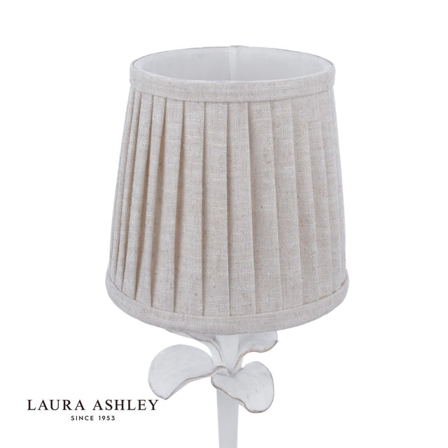 Laura Ashley Eleni Table Lamp Matt White With Shade