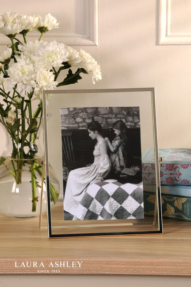 Laura Ashley Moira Photo Frame Polished Silver and Glass