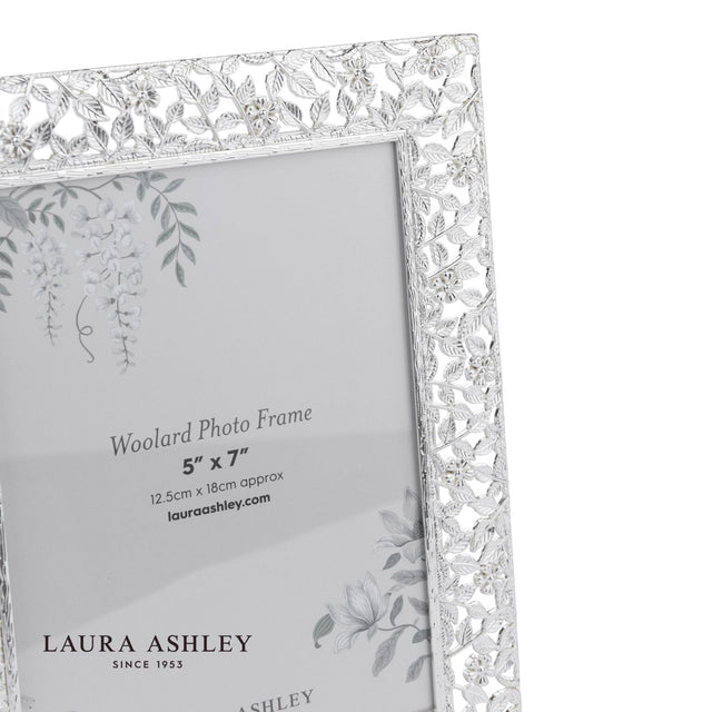 Laura Ashley Woolard Photo Frame Polished Silver