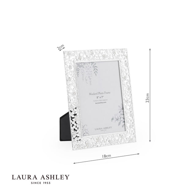 Laura Ashley Woolard Photo Frame Polished Silver