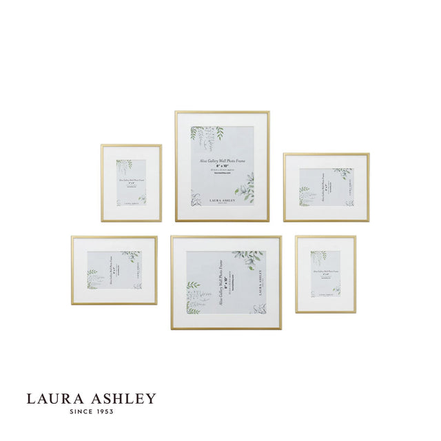 Laura Ashley Alisa Photo Frame Matt Gold (Set of 6)