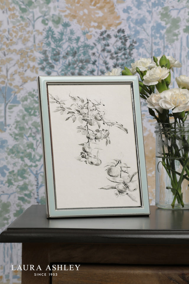 Laura Ashley Steynton Photo Frame Silver Plated with Pale Blue Frame 5