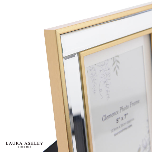 Laura Ashley Clemence Photo Frame Mirror and Gold Leaf