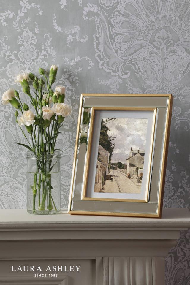 Laura Ashley Clemence Photo Frame Mirror and Gold Leaf