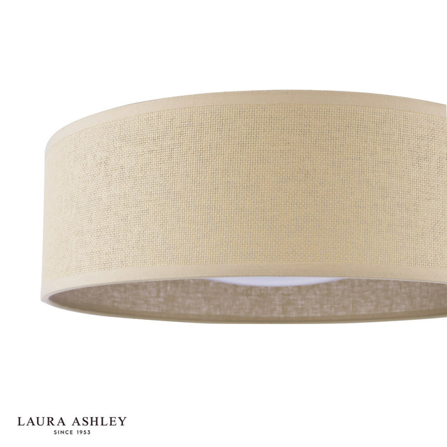 Laura Ashley Buckenham 2 Light Flush Purple and White Frosted Acrylic