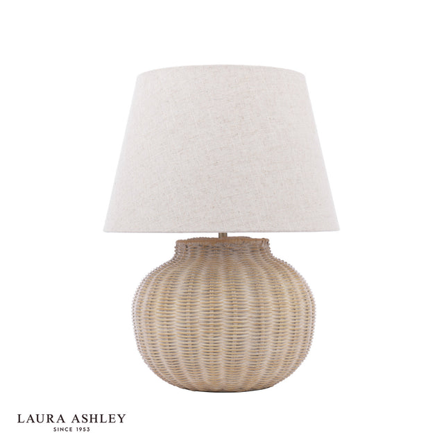 Laura Ashley Fernhill Table Lamp Matt Cream With Shade