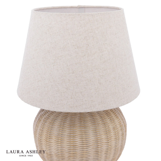 Laura Ashley Fernhill Table Lamp Matt Cream With Shade