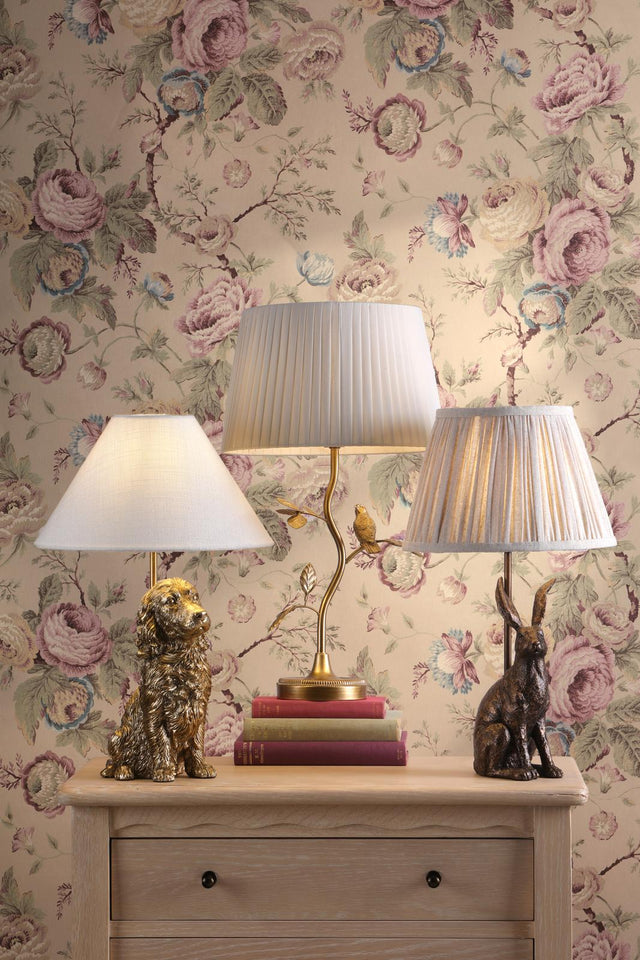 Laura Ashley Hare Table Lamp Antique Bronze With Shade