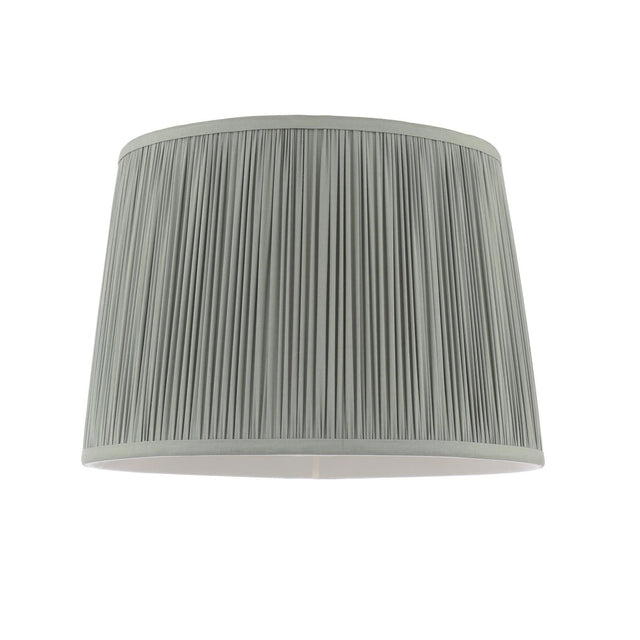 Laura Ashley Hemsley Green 100% Silk Tapered Drum Shade 30cm/12 inch