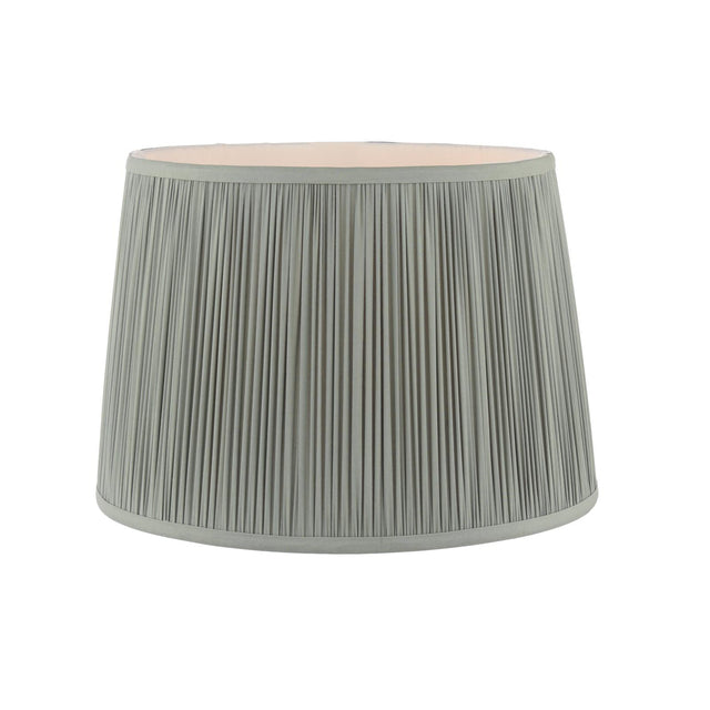 Laura Ashley Hemsley Green 100% Silk Tapered Drum Shade 30cm/12 inch