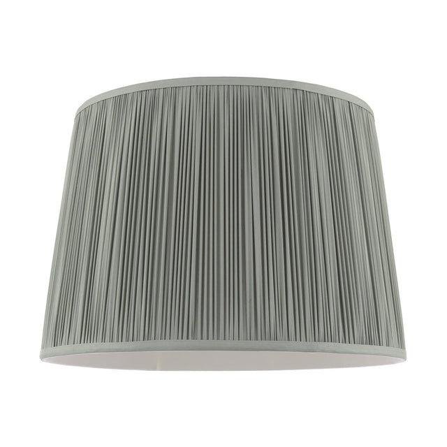 Laura Ashley Hemsley Green 100% Silk Tapered Drum Shade 40cm/16 inch