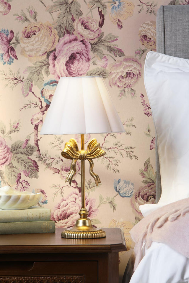 Laura Ashley Larkfield Table Lamp Antique Gold With Shade