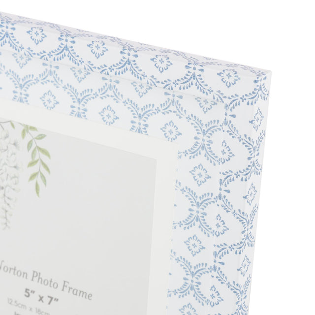 Laura Ashley Norton Photo Frame Blue 5" x 7"