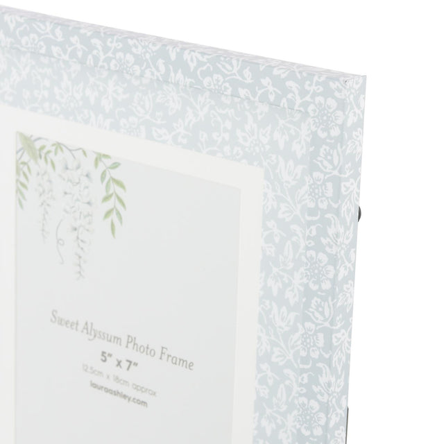 Laura Ashley Sweet Alyssum Photo Frame Blue 5" x 7"