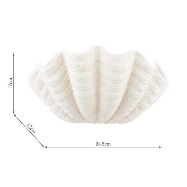 Laura Ashley Shell Wall Washer White Ceramic