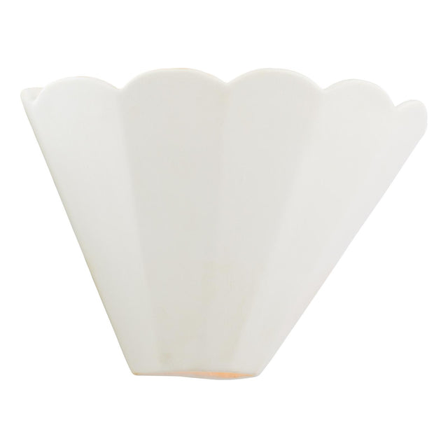 Laura Ashley Scallop Wall Washer White Ceramic