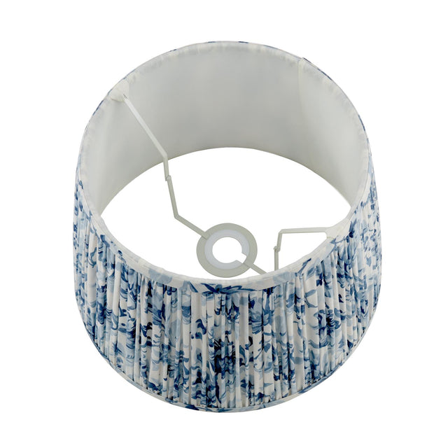 Laura Ashley Adwick Trail Blue Cotton Tapered Drum Shade 30cm/12 inch