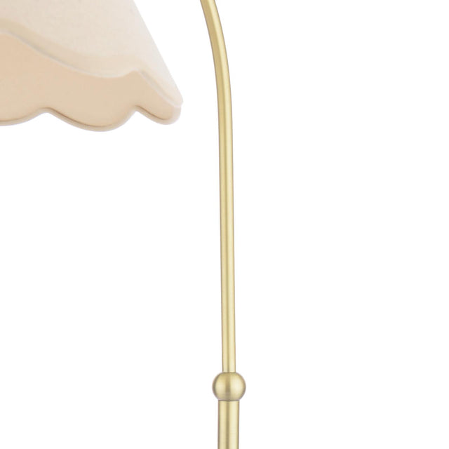 Laura Ashley Cordwell Floor Lamp Matt Antique Brass With Shade