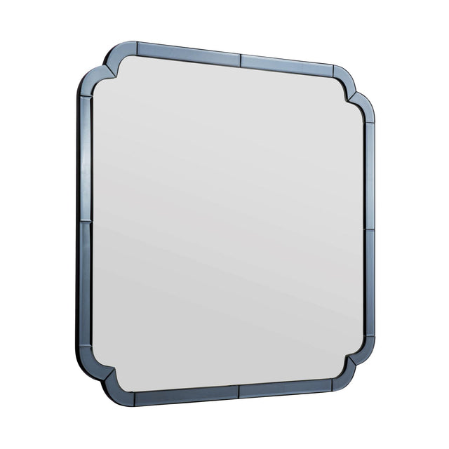 Laura Ashley Martham Mirror Smoked Blue 65 X 65cm