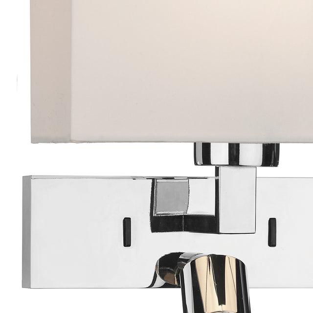 Modena Wall Light With LED In Polished Chrome - Bracket Only