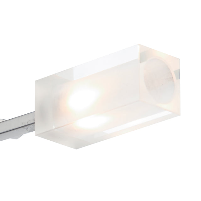 Morgan 3 Light Semi Flush Satin Chrome