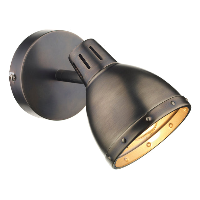 Osaka Single Wall Spotlight Antique Chrome