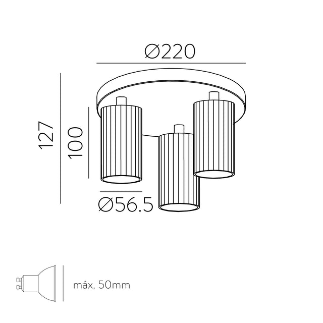 Modrian Ceiling lamp