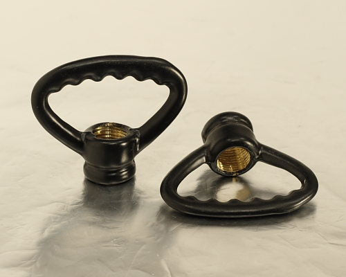 Black Cereated Hoop