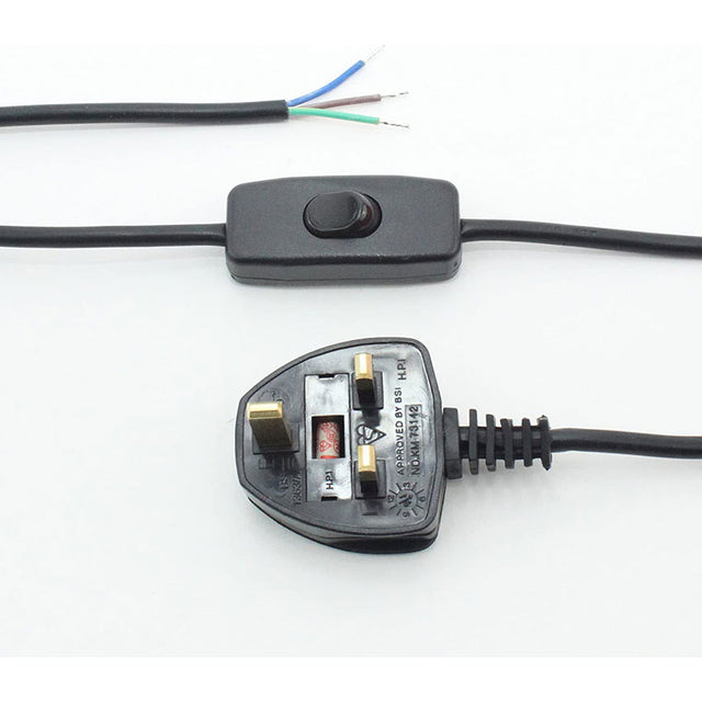 3 Core Black Switch Lead