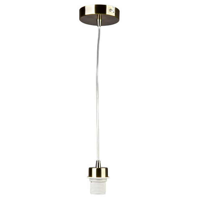 1 Light Antique Brass E27 Suspension